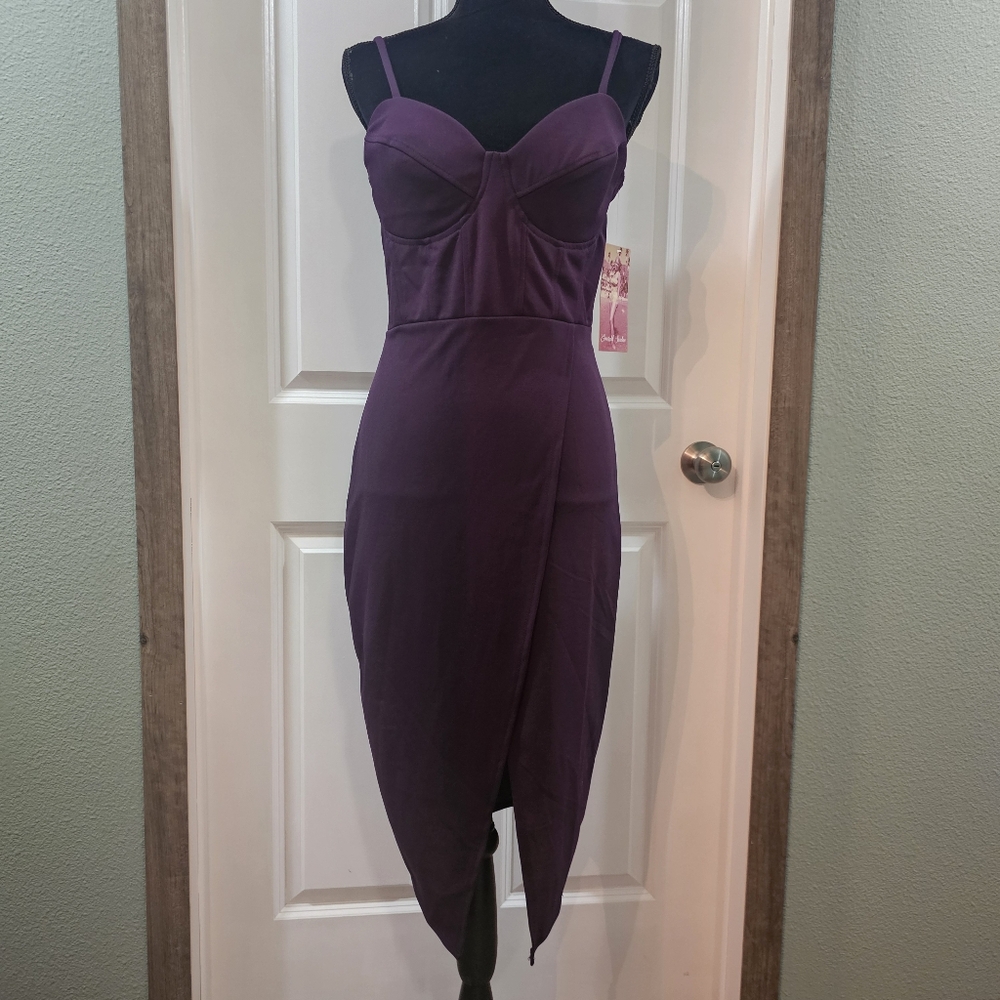 Elegant Purple Women's Dress